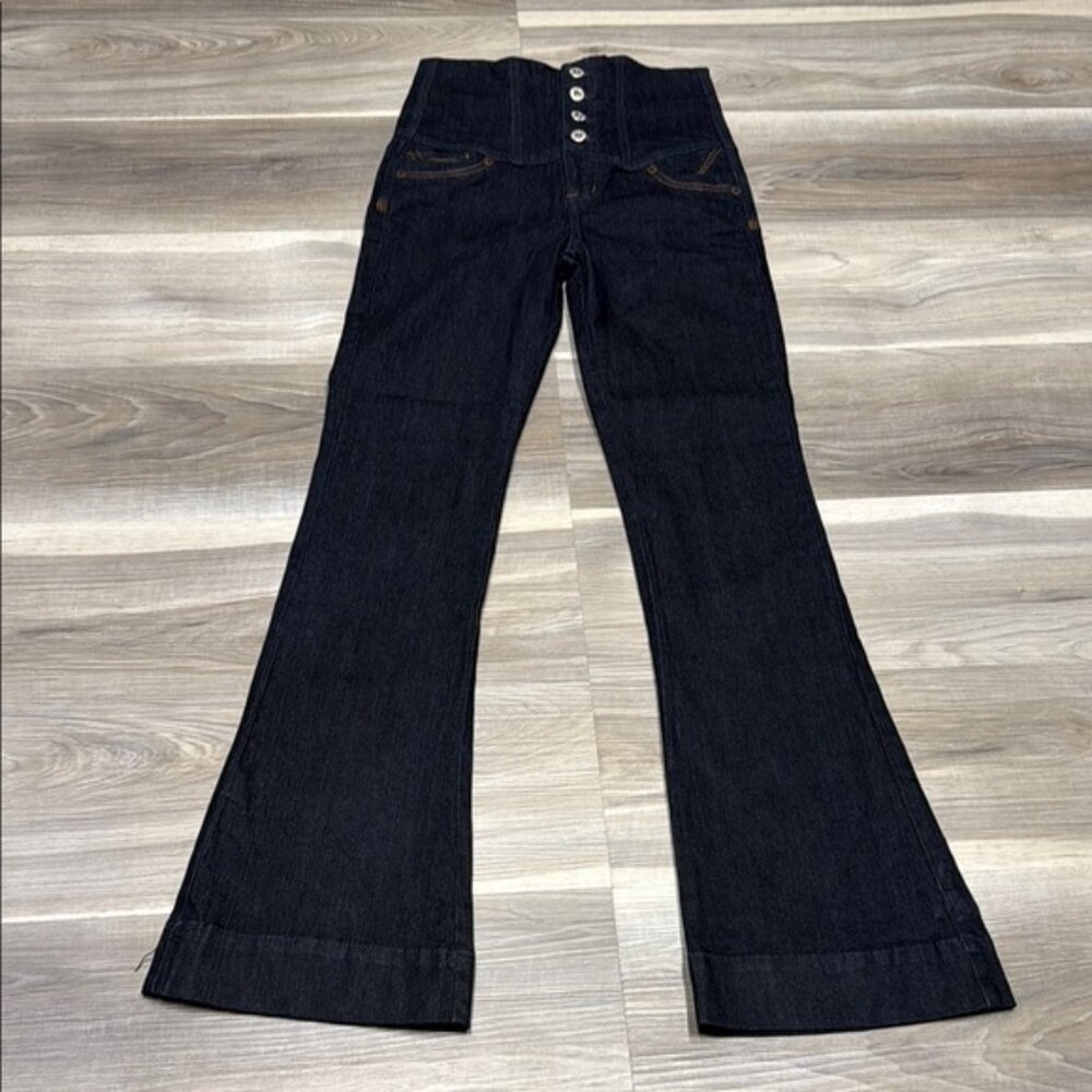 🏴 Foxy jeans super high wise Flare Wide Leg Jeans
